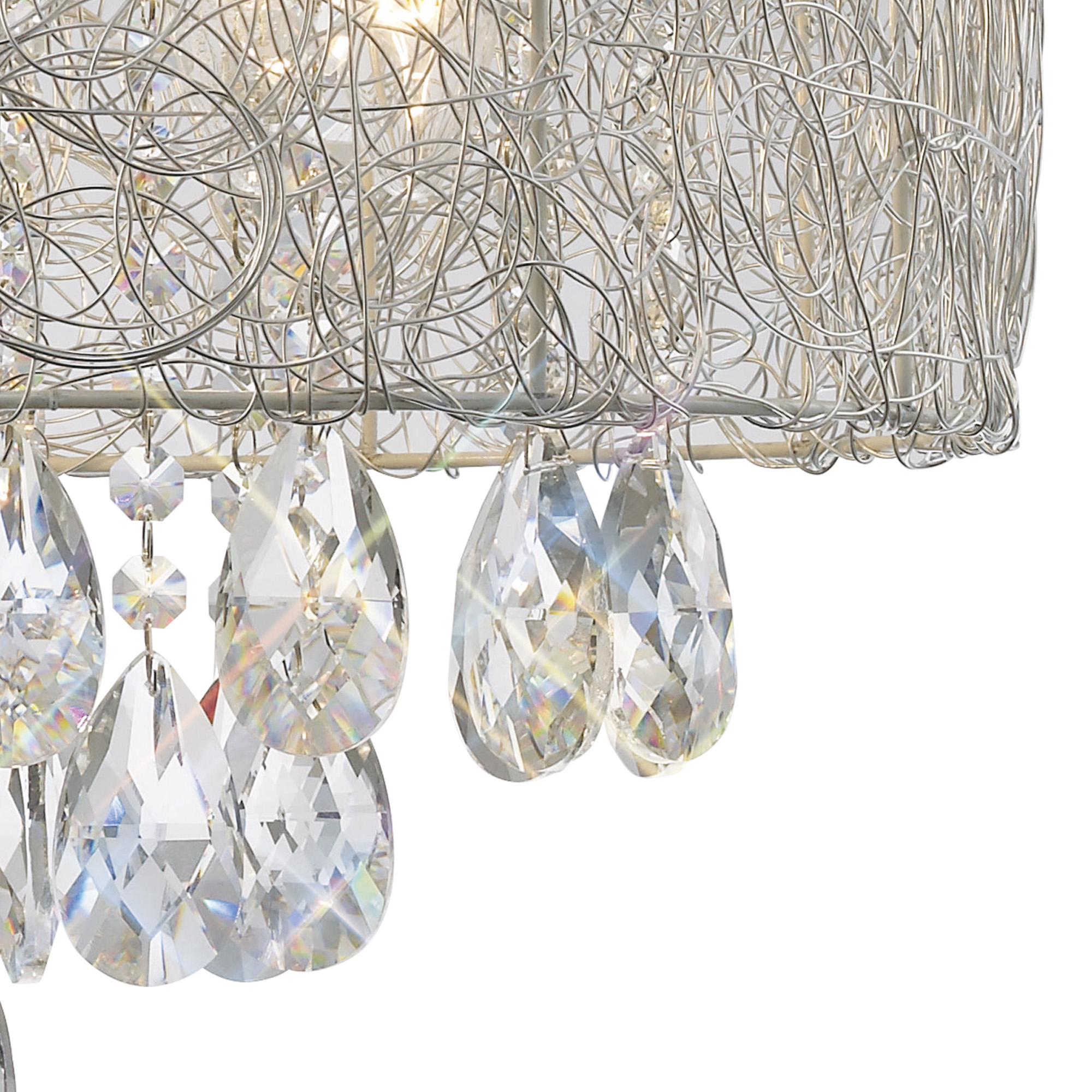Adeline Crystal Ceiling Lights Diyas Shaded Crystal Fittings